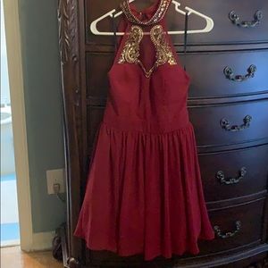 Formal burgundy dress B Darlin brand size 7/8